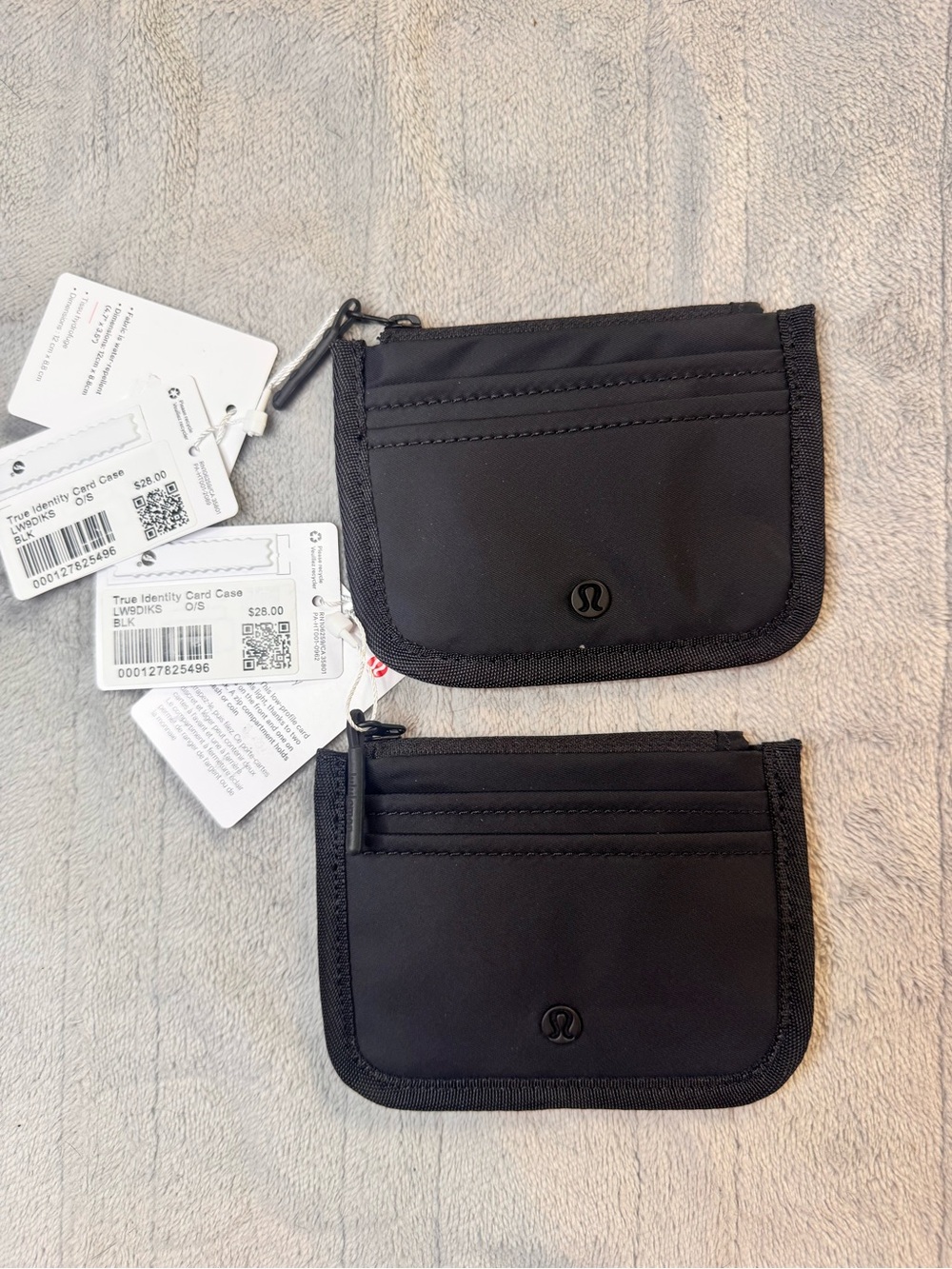 lululemon athletica Black Slim Card Wallet Duo